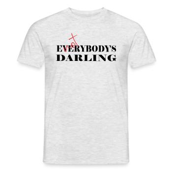 NOT Everybody's Darling - Männer T-Shirt - Grau meliert - Vorne - AI Model Male 178 dark (178cm)