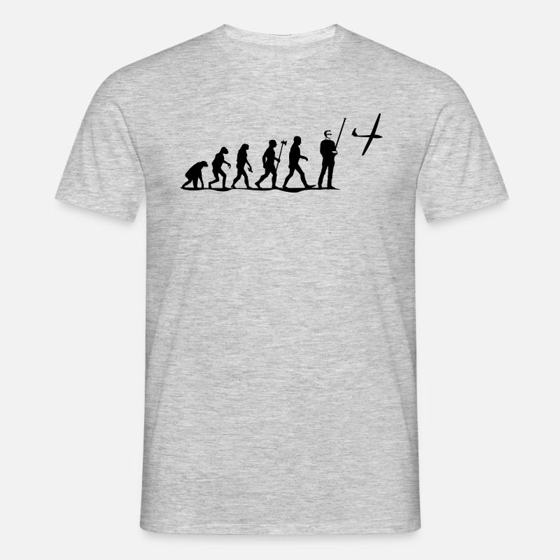 evolution rc pilot - Men's T-Shirt - heather grey