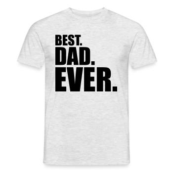 Best Dad Ever - Mænd T-shirt - grå meleret - Foran - AI Model Male 178 dark (178cm)