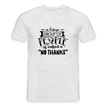 Umarme deine Solo-Seite: Stolz asozial - Männer T-Shirt - Grau meliert - Vorne - AI Model Male 178 dark (178cm)