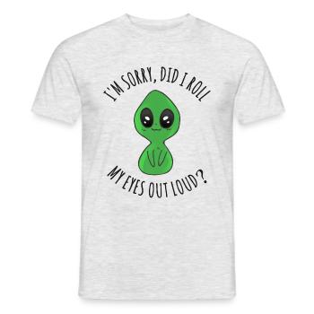 Tut mir leid, habe ich meine Augen laut verdreht - Männer T-Shirt - Grau meliert - Vorne - AI Model Male 178 dark (178cm)