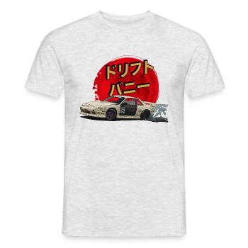 s13 Silvia Drift Bunny 200sx - Männer T-Shirt - Grau meliert - Vorne - AI Model Male 178 dark (178cm)