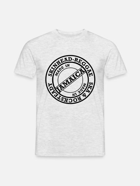skinheadreggae_made_in_jamaica - Männer T-Shirt - Grau meliert