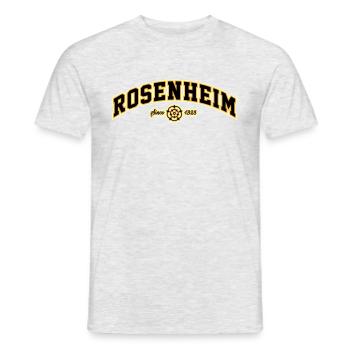 Rosenheim - Männer T-Shirt - Grau meliert - Vorne - AI Model Male 178 dark (178cm)