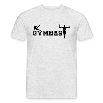 Gymnastique, Turner - Gymnastique, Gymnastique masculine - T-shirt homme - gris chiné - Devant - AI Model Male 178 dark (178cm)