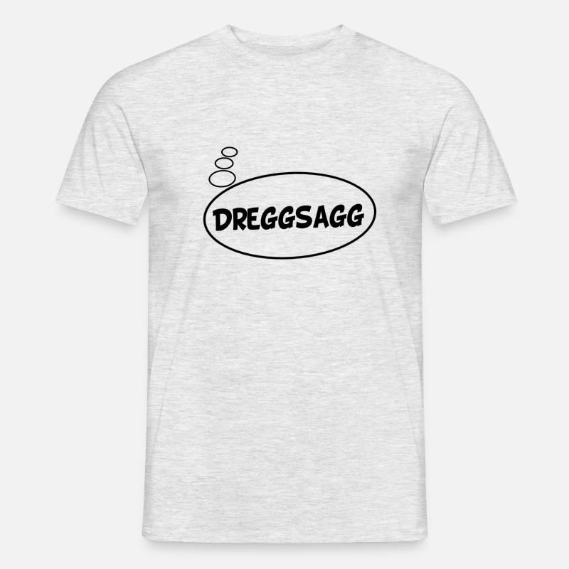 Dreggsagg thought bubble comic anime dialect - Men’s T-shirt - heather grey