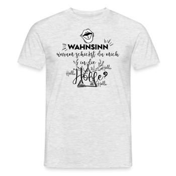 Madness why are you sending me to hell? - Men's T-Shirt - heather grey - Front - AI Model Male 178 dark (178cm)
