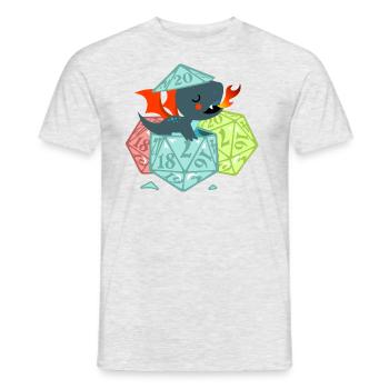 Pen and paper dragon eggs - T-shirt homme - gris chiné - Devant - AI Model Male 178 dark (178cm)