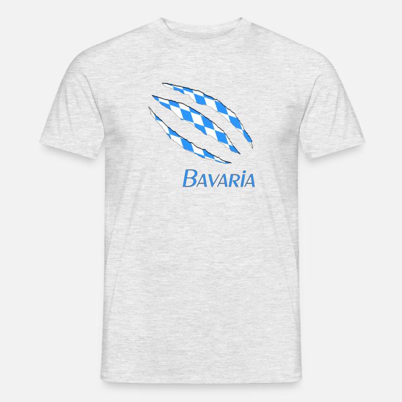 Bavaria Risse Cuts bavaria Bayern - Männer T-Shirt - Grau meliert