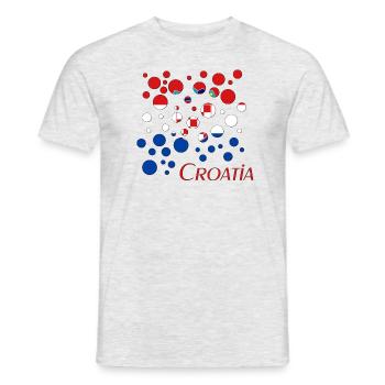 Kroatien Bubbles Croatia - Männer T-Shirt - Grau meliert - Vorne - AI Model Male 178 dark (178cm)