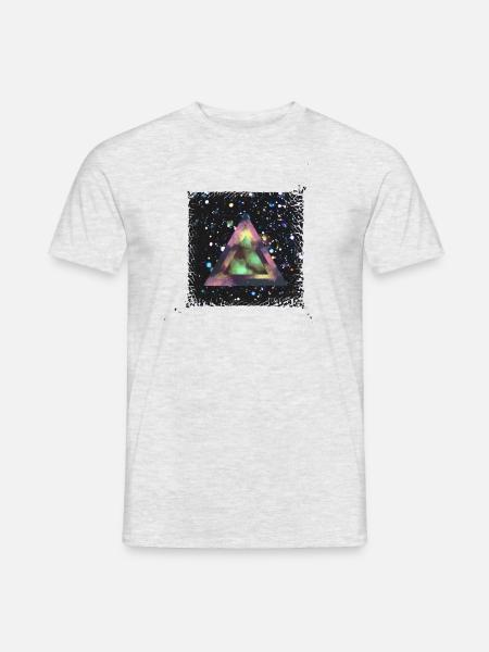 Galaxy Universum - Männer T-Shirt - Grau meliert