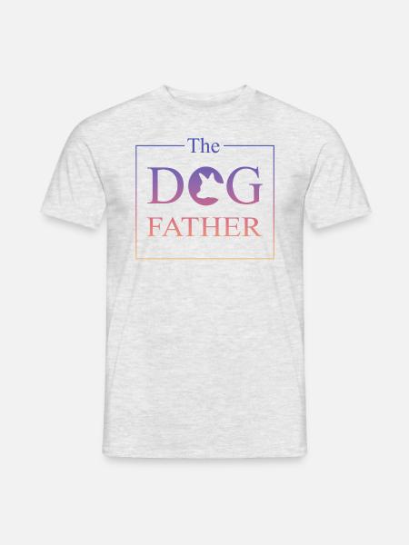 The Dogfather - Männer T-Shirt - Grau meliert