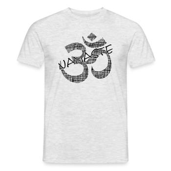 Yoga Namaste - Männer T-Shirt - Grau meliert - Vorne - AI Model Male 178 dark (178cm)