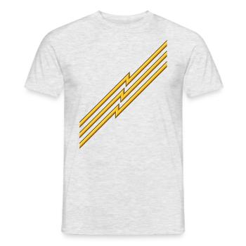 Electric Style Stripes - Men's T-Shirt - heather grey - Front - AI Model Male 178 dark (178cm)