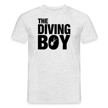 Taucher, Scuba Diver, Diver, Tauchsport - Männer T-Shirt - Grau meliert - Vorne - AI Model Male 178 dark (178cm)
