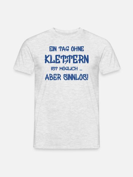 kletter - climbing - kletterer - bouldern - Männer T-Shirt - Grau meliert