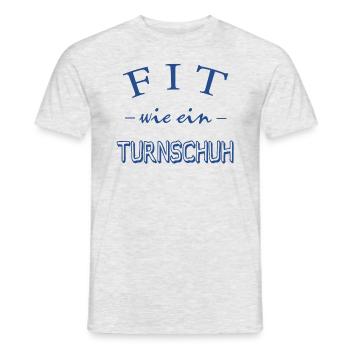 Fit wie ein Turnschuh - Männer T-Shirt - Grau meliert - Vorne - AI Model Male 178 dark (178cm)