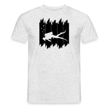 Tauchen Taucher Urlaub Strand Meer Reise Dive - Männer T-Shirt - Grau meliert - Vorne - AI Model Male 178 dark (178cm)