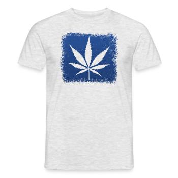 Kiffen - Männer T-Shirt - Grau meliert - Vorne - AI Model Male 178 dark (178cm)