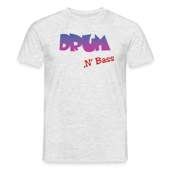 Drum n Bass - Männer T-Shirt - Grau meliert - Vorne - AI Model Male 178 dark (178cm)