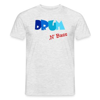 Drum n Bass, Elektro, Techno, Minimal - Männer T-Shirt - Grau meliert - Vorne - AI Model Male 178 dark (178cm)