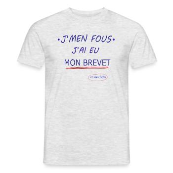 I'm crazy I got my PATENT (and without forcing) - Men's T-Shirt - heather grey - Front - AI Model Male 178 dark (178cm)