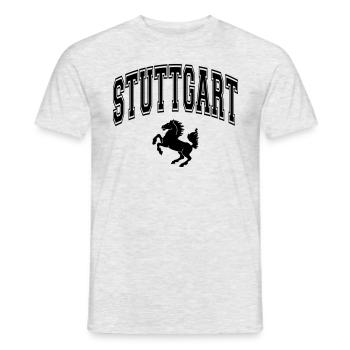 Stuttgart - Men's T-Shirt - heather grey - Front - AI Model Male 178 dark (178cm)