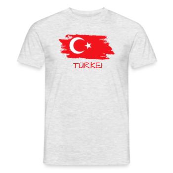 Türkei, Turkiye - Männer T-Shirt - Grau meliert - Vorne - AI Model Male 178 dark (178cm)