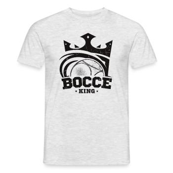Le roi de la pétanque dit la boule de pétanque avec Jack Bocci Game - T-shirt homme - gris chiné - Devant - AI Model Male 178 dark (178cm)