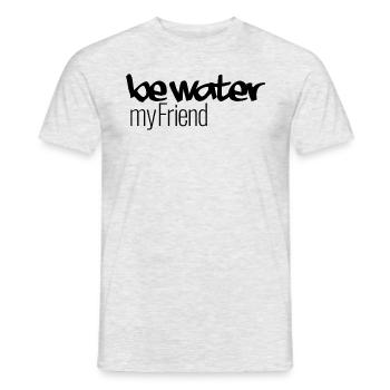be Water my Friend by BB - Männer T-Shirt - Grau meliert - Vorne - AI Model Male 178 dark (178cm)