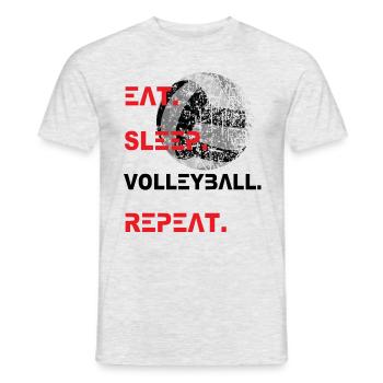 Volleyball sport 2reborn - T-shirt homme - gris chiné - Devant - AI Model Male 178 dark (178cm)