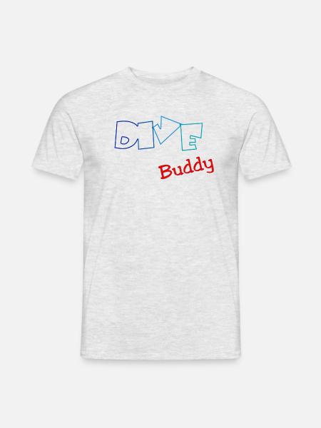 Diver Dive Buddy Scuba - Männer T-Shirt - Grau meliert