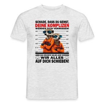 Werden dich vermissen - Jobwechsel - Männer T-Shirt - Grau meliert - Vorne - AI Model Male 178 dark (178cm)