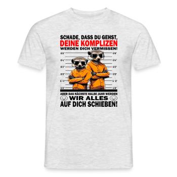 Werden dich vermissen - Jobwechsel - Männer T-Shirt - Grau meliert - Vorne - AI Model Male 178 dark (178cm)