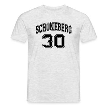 SCHÖNEBERG 30 Nostalgia Design Berlin District Zip Code - Men's T-Shirt - heather grey - Front - AI Model Male 178 dark (178cm)