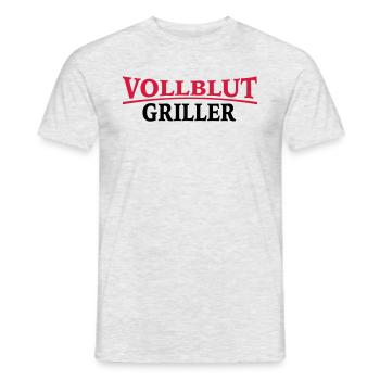 grillen - Männer T-Shirt - Grau meliert - Vorne - AI Model Male 178 dark (178cm)
