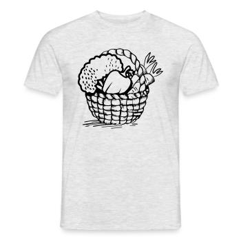 panier de légumes - T-shirt homme - gris chiné - Devant - AI Model Male 178 dark (178cm)