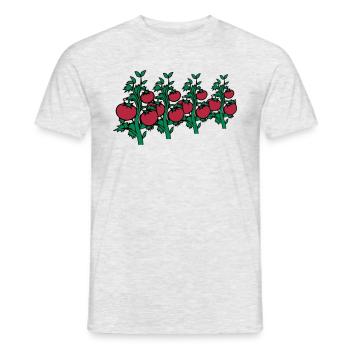 gemüse tomaten - Männer T-Shirt - Grau meliert - Vorne - AI Model Male 178 dark (178cm)