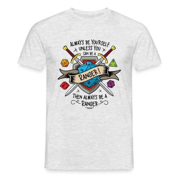Always be yourself unless you can be a ranger - T-shirt homme - gris chiné - Devant - AI Model Male 178 dark (178cm)