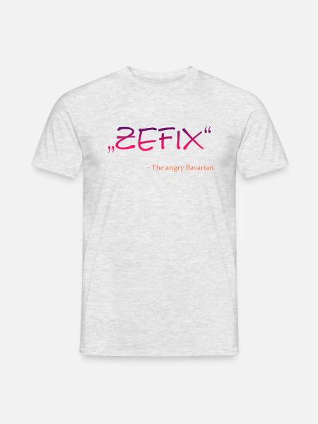 Zefix - Männer T-Shirt - Grau meliert