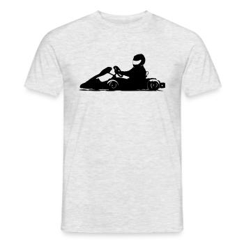 Kart Go Kart - Karting - Men's T-Shirt - heather grey - Front - AI Model Male 178 dark (178cm)