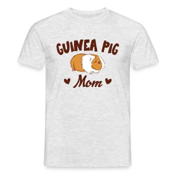Guinea Pig Mom Outfit Mama Mutter Meerschweinchen - Männer T-Shirt - Grau meliert - Vorne - AI Model Male 178 dark (178cm)