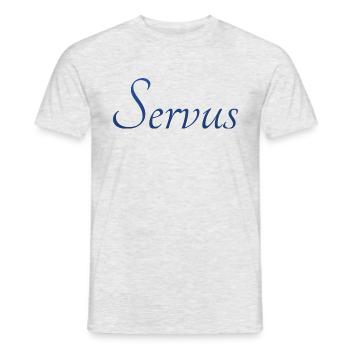 servus - Männer T-Shirt - Grau meliert - Vorne - AI Model Male 178 dark (178cm)
