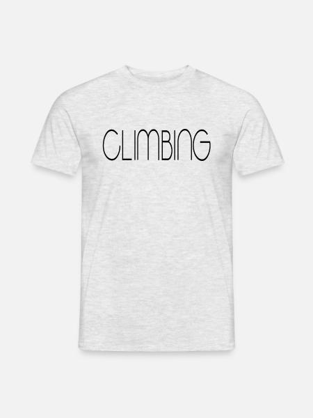 climbing - Männer T-Shirt - Grau meliert