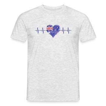 Australien Australia - Männer T-Shirt - Grau meliert - Vorne - AI Model Male 178 dark (178cm)