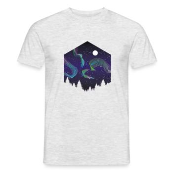 Polar Lichter 2 - Männer T-Shirt - Grau meliert - Vorne - AI Model Male 178 dark (178cm)