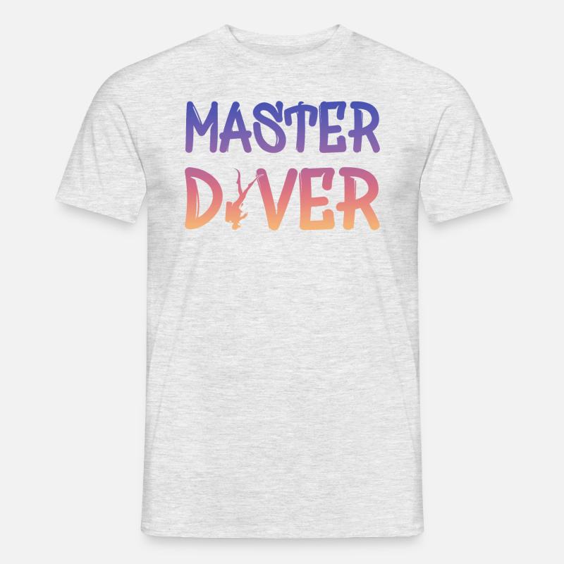 Master Diver - Männer T-Shirt - Grau meliert