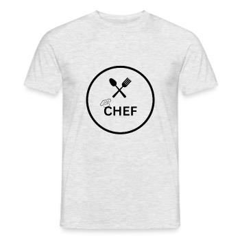Coocking Chef - Männer T-Shirt - Grau meliert - Vorne - AI Model Male 178 dark (178cm)