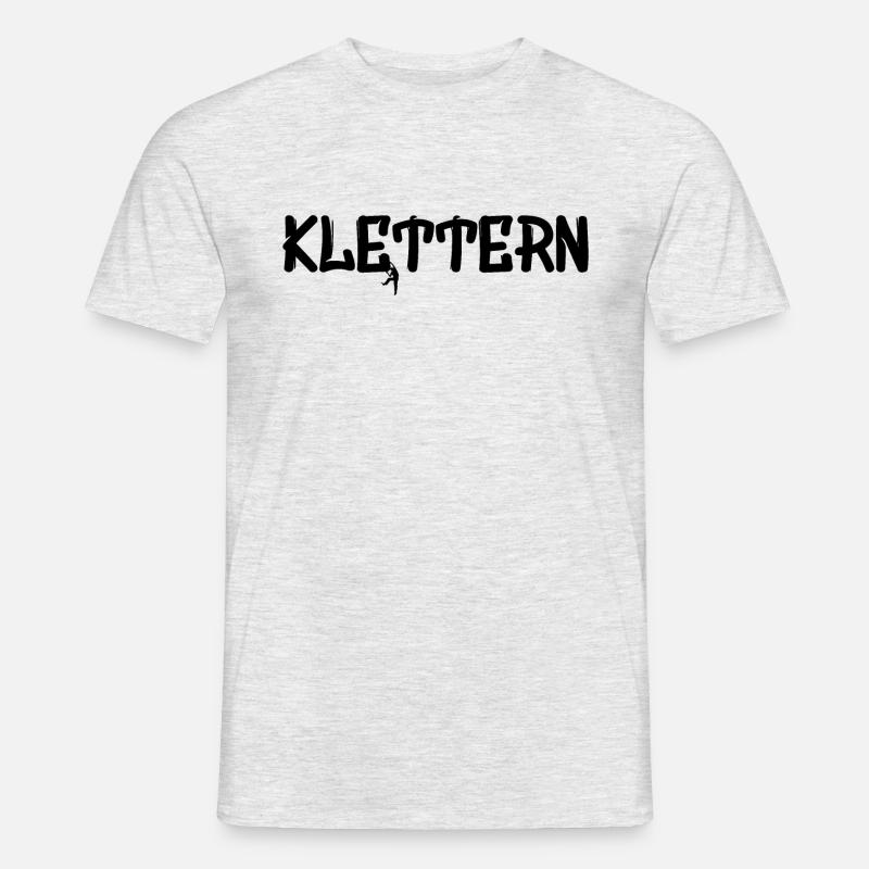 Klettern - Männer T-Shirt - Grau meliert