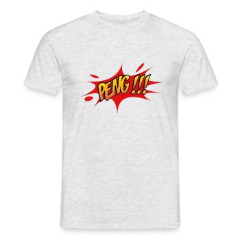 Paintball - Männer T-Shirt - Grau meliert - Vorne - AI Model Male 178 dark (178cm)